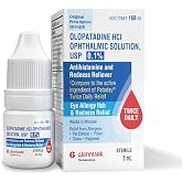 Glenmark Therapeutics Olopatadine Eye Drops for Allergies, Redness Relief, Antihistamine Eye Drops, Allergy Relief from Pet Dander, Pollen, Grass, Ragweed, Works in Minutes, Olopatadine HCl 0.1%, 5ml