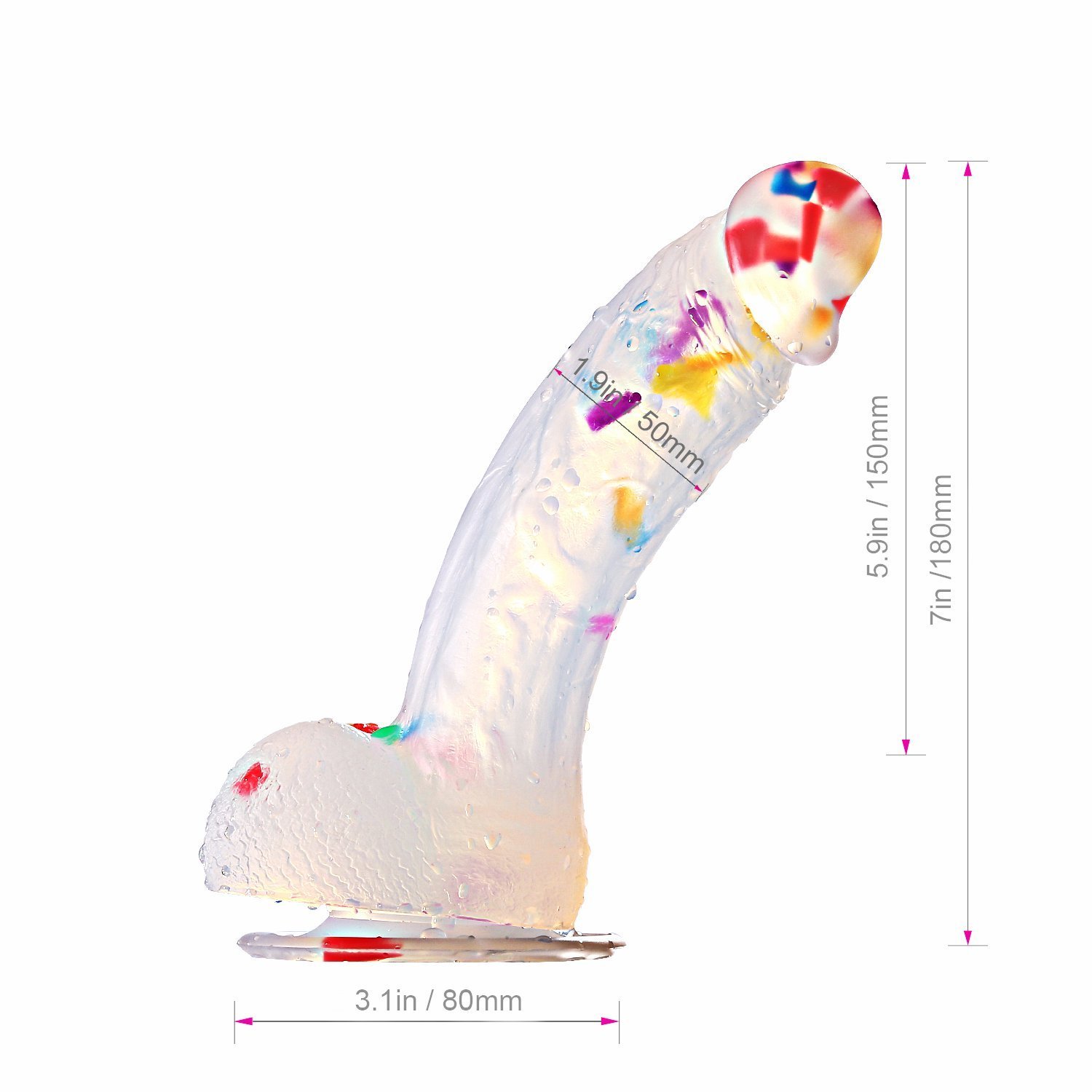 Massage de Gelee en Silicone Ventouse Forte Jouet Homme Realiste Dildo pour les Femmes Poli Louviva