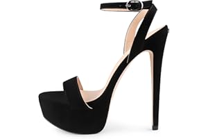 MERUMOTE Women's Platform Heels Sky High Heel Sandals Party Bridal Evening Shoes