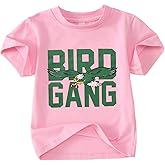 KEKEMI Toddler Boy Girls Football Ballgame Shirts Sundays for The Birds T-Shirt Game Day Outfit Sport Tees Football Fan Tops