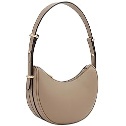 Small Crescent Smooth PU Leather Armpit Shoulder