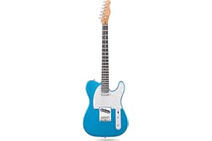 Fesley 39" TL Style Electric Guitar: Solid Body Electric Guitars for Intermediate &Pro Players with Wilkinson Pickups,Grover Tuners,6 String Guitar with Roasted Maple Neck,Rosewood Fingerboard,Blue