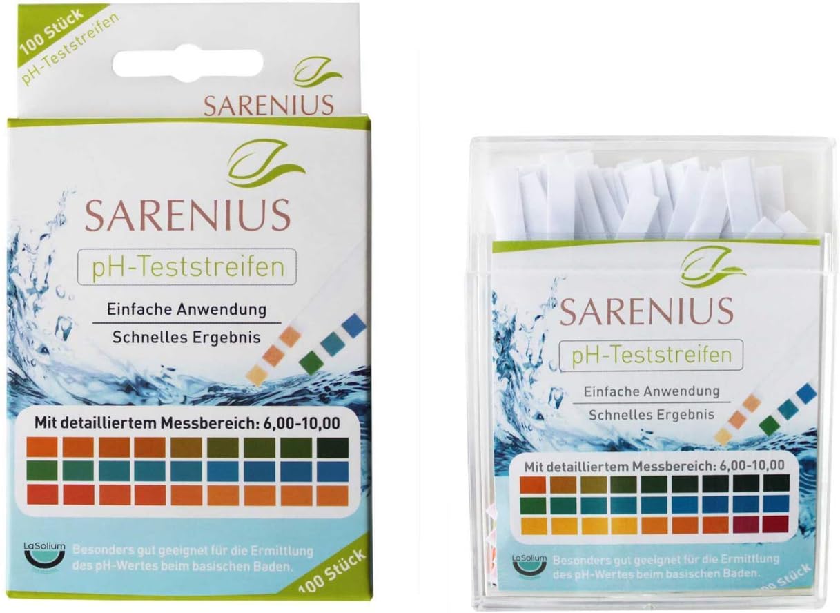 PH Test Strips (Pack of 100) – Acid bases – Measuring Range 6-10 – Lightweight and Accurate Measurement for e.g.Bathing and Drinking Water.