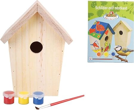Esschert Design KG145 - Caja Nido para pájaros (Madera, para Pintar): Amazon.es: Jardín