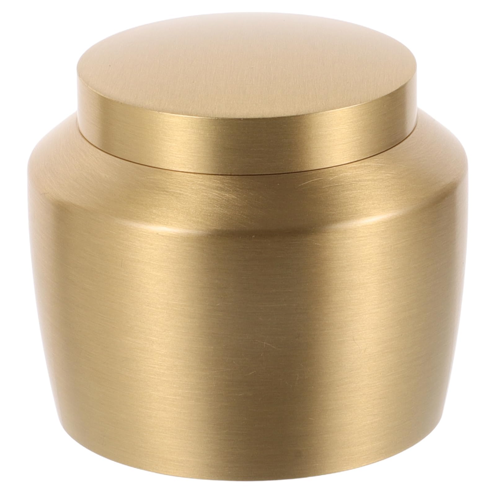 Ciieeo 2 pcs Stackable Pure Copper Pots Mini Tea Cans Tank Shaped Canisters for Tea and Sugar Storage Elegant Kitchen Decor Functional