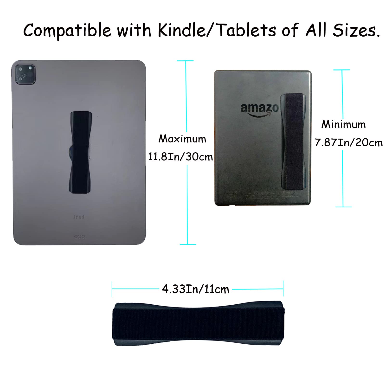 Gowjaw 2 Pack Hand Strap Holder for Kindle Fire Tablet Handle Grip - Kindle/Kobo/Voyager/Lenovo/Sony E-Book Reader