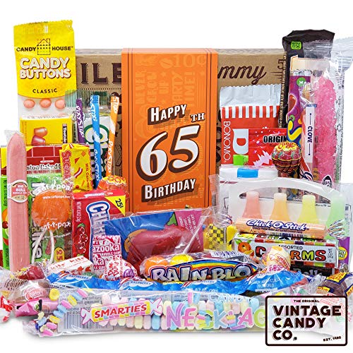 VINTAGE CANDY CO. 65TH BIRTHDAY RETRO CANDY GIFT BOX 1954 Decade