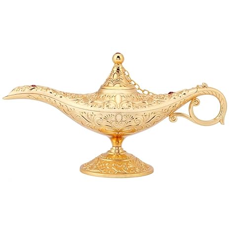Genielampe Aladdin Lampe Oil Lampe Teekanne Retro 11 x 21 cm