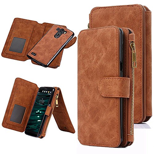 Lg v10 case, caseup 12 card slot series - [zipper cash storage] p…