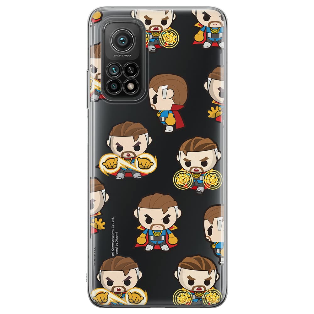 ERT GROUP mobile phone case for Xiaomi MI 10T 5G / MI 10T PRO 5G original and officially Licensed Marvel pattern Dr Strange 001 adapted to the shape of the mobile phone, partially transparent