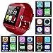 Pandaoo U8 Bluetooth Smart Watch for Android Smartphones - Red