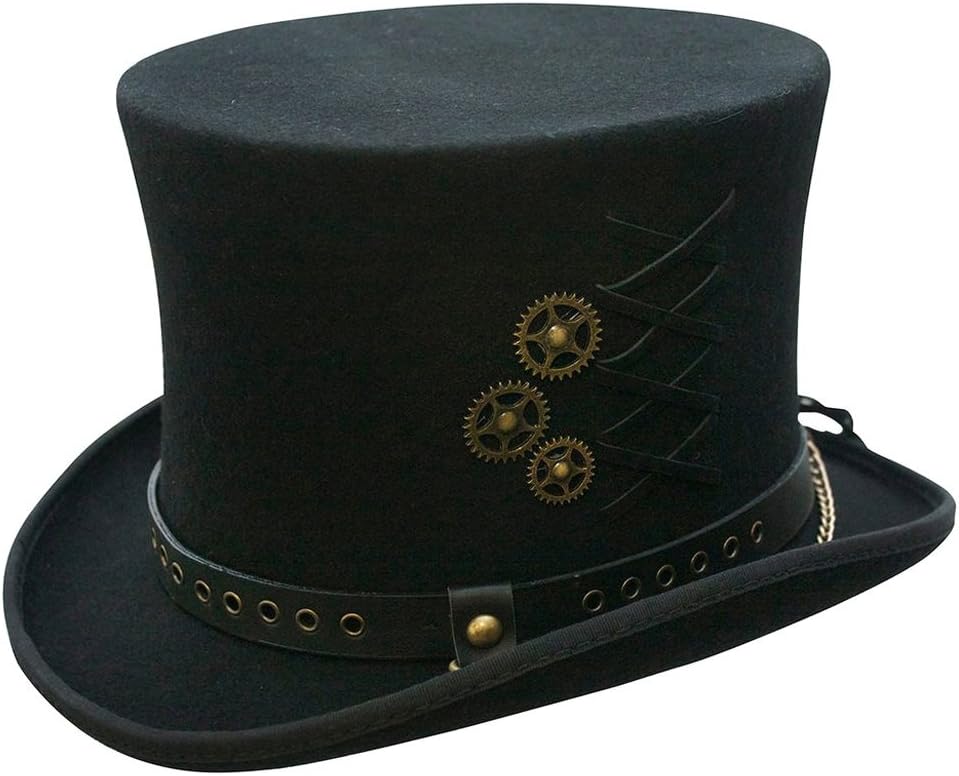 Conner Hats, Australian Wool Steam-Punk Top Hat