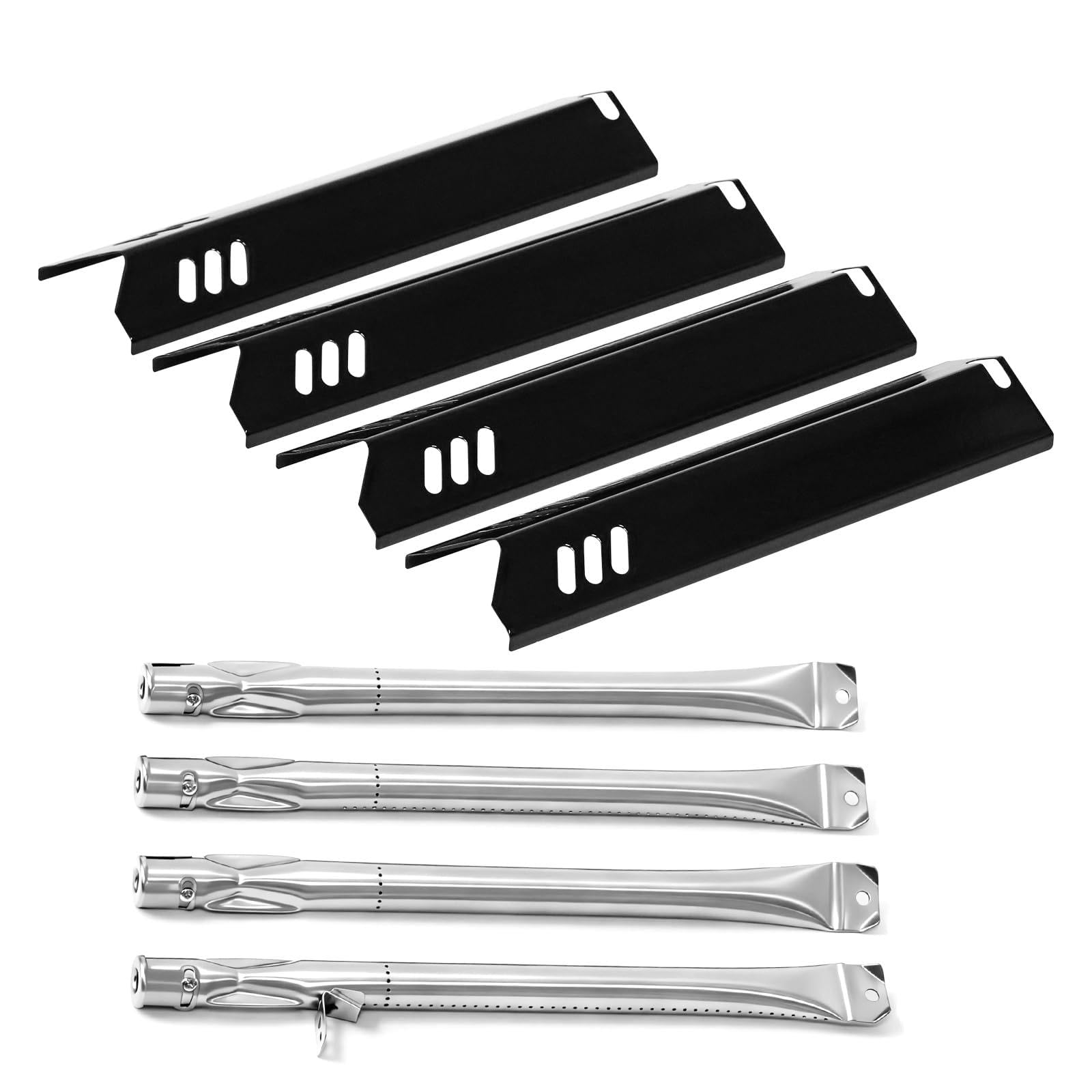 Photo 1 of GR2215120-OG-00 Grill Replacement Parts for Outdoor Gourmet 4 Burner GR2215101-OG-00, FSOGBG1106 Gas Grill, 15" Heat Plates & Grill Burner for Dyna-Glo DGF493BNP, DGB494SPB, DGF510SBP and More Models