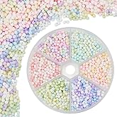 PH PandaHall 900pcs 6 Colours Glass Peanut Shape Seed Beads Set for Jewelry Making