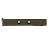 Fitcent Heart Rate Monitor Chest Replacement Strap Compatible with Polar H10 H9 H7, Adjustable Soft HR Belt Work for Polar Heart Rate Sensor (Armygreen)