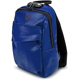Skunk Uno Cross Body Backpack (Blue Leather)