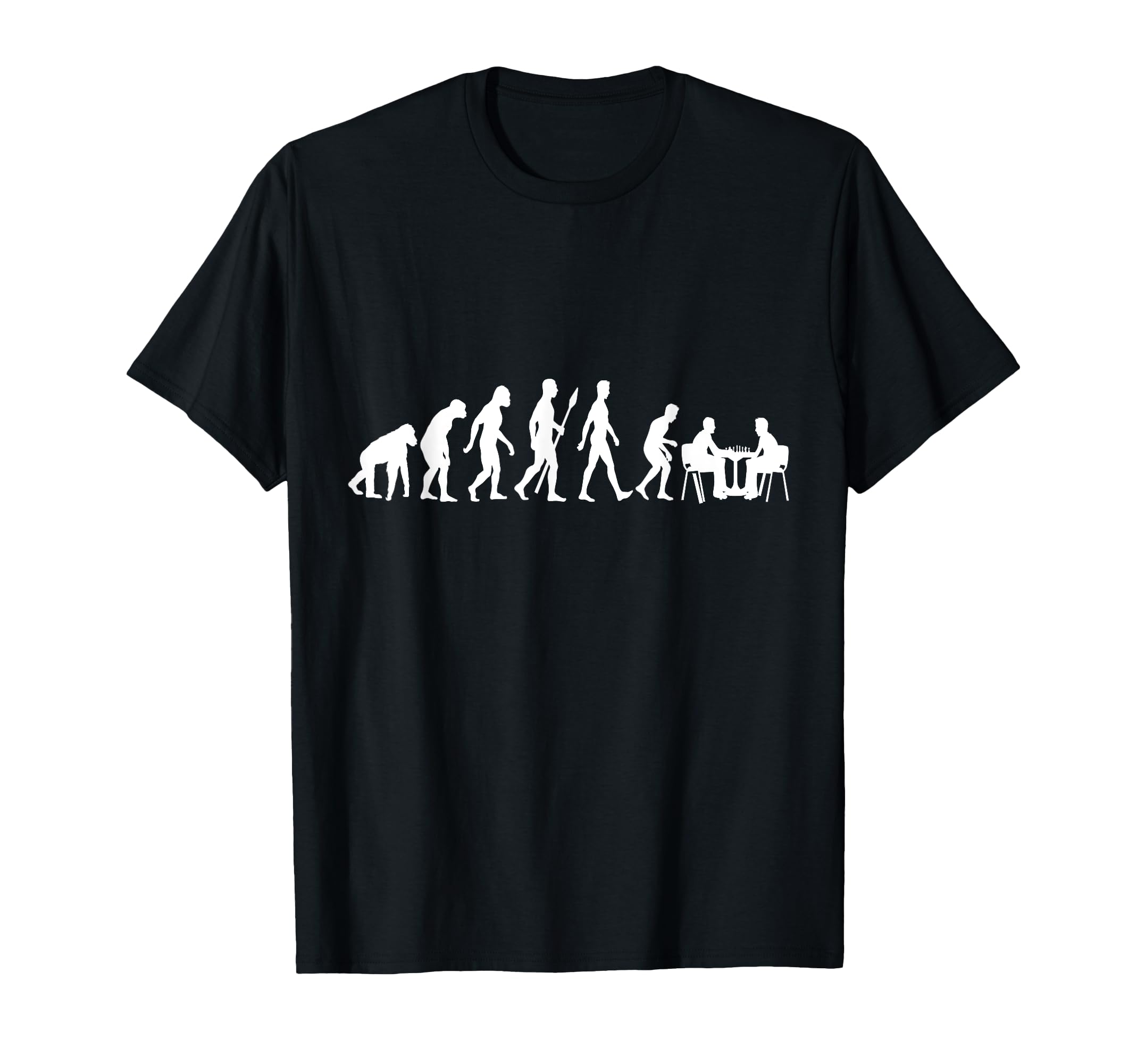 Chess Evolution - Chess Board T-Shirt I Chess Gift T-Shirt