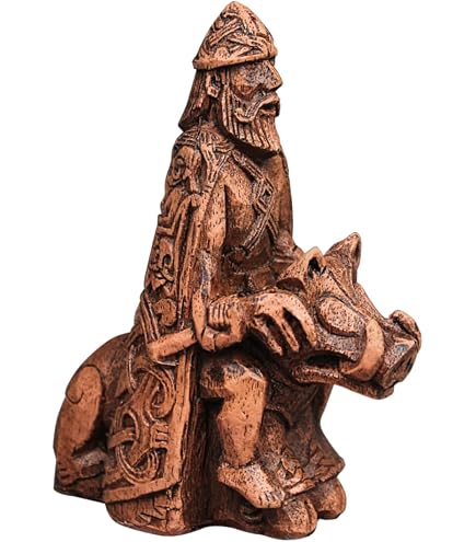 Dios Forseti Dioses Nórdicos Talla De Madera Vikinga Danza - España