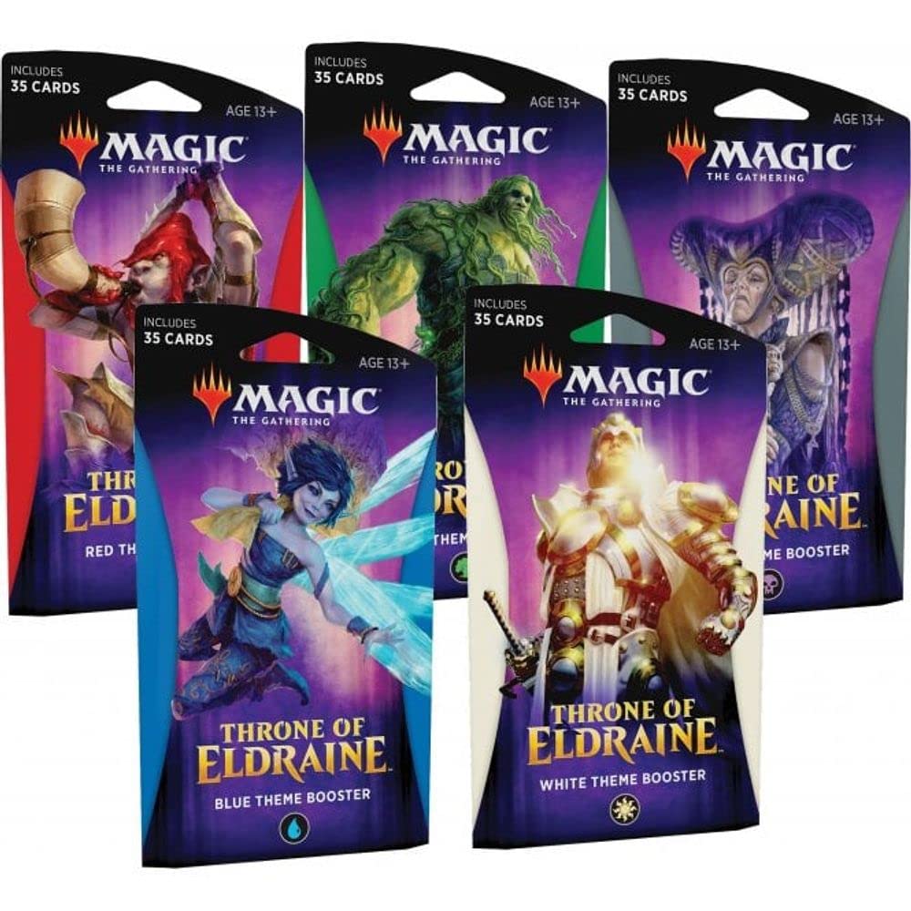 Magic: The Gathering - Throne of Eldraine Theme Boosters - Set of 5