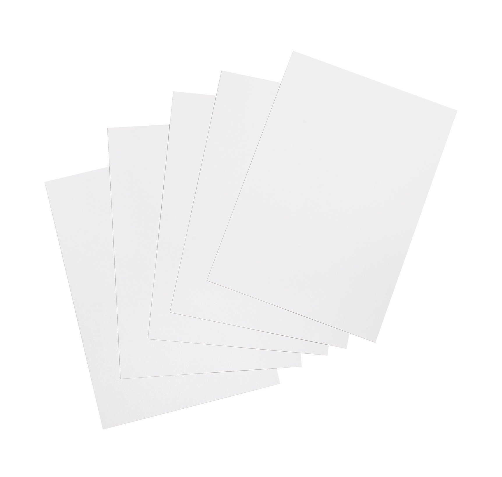 100 x 5 Star Binding Covers A4 250gsm Plain Gloss White