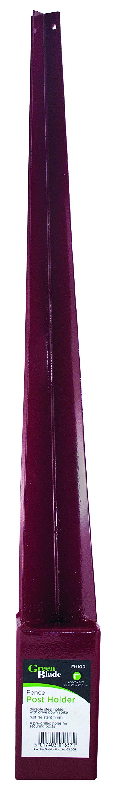 Green Blade BB-FH100 75 x 75 x 750mm Steel Fence Post Holder