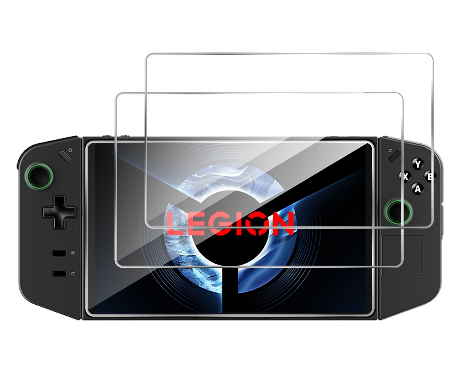 GIOPUEY [2 Pack Screen Protector Compatible with lenovo Legion Go, High Transmittance Glass, Scratch Resistant, Case Friendly, OilProof, Tempered Glass for lenovo Legion Go