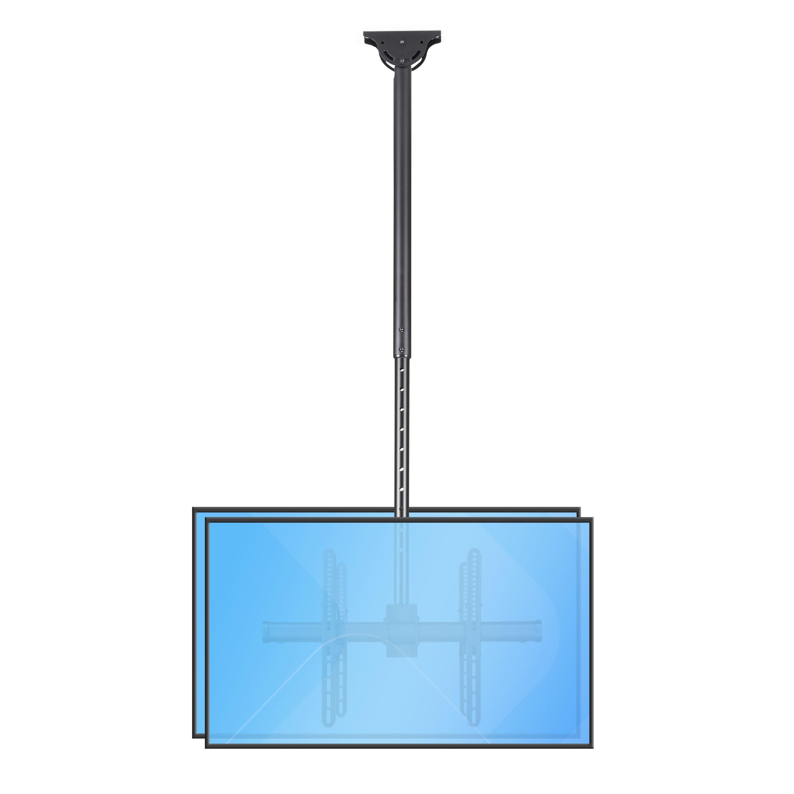 StarTech.com Dual TV Ceiling Mount, Hanging 2 Screen VESA Pole Mount for 32”-75" Displays - Height Adjustable Telescopic Pole — image 1