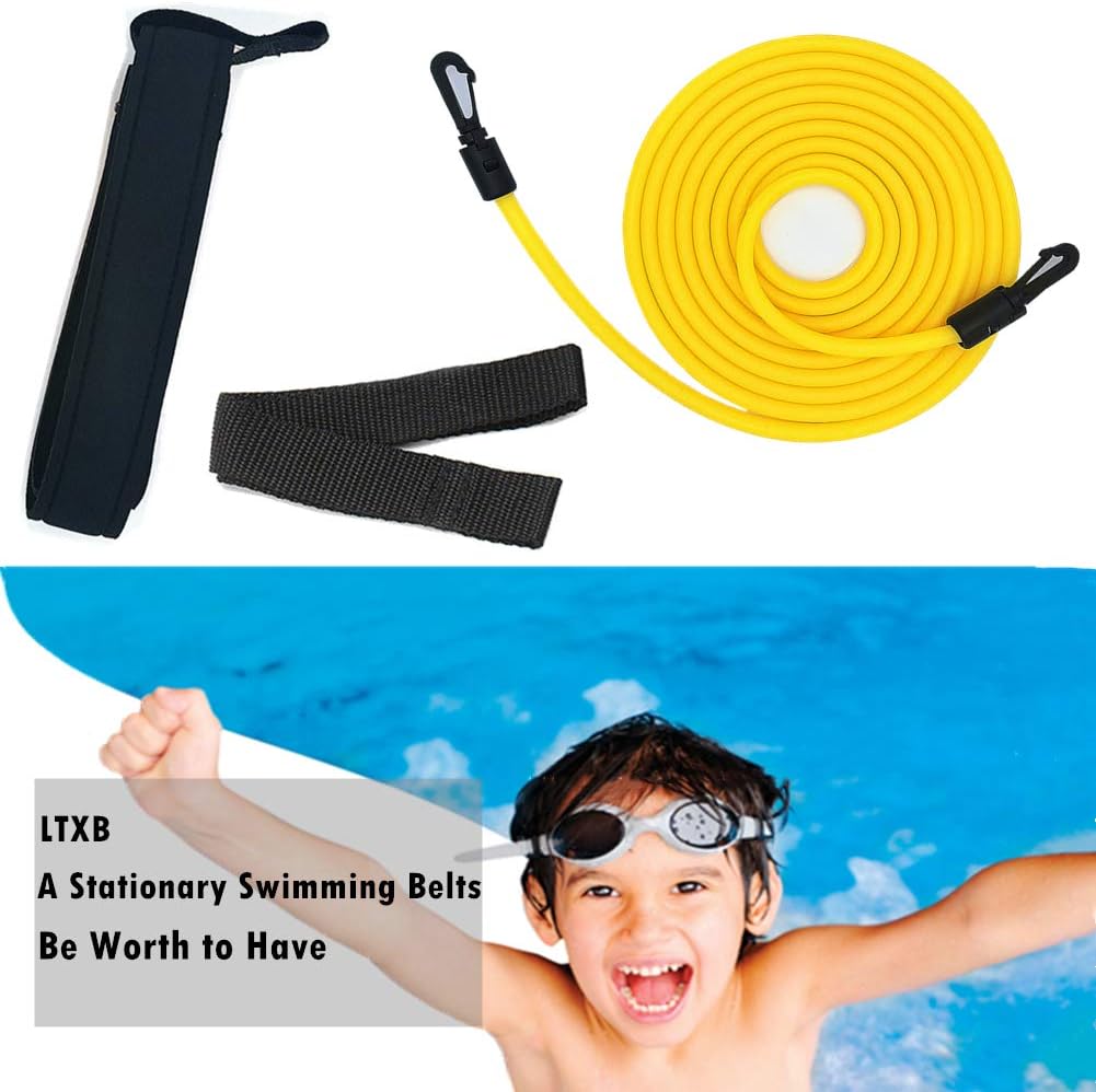 4m Swimming Belt for Adults Swimming Bands for Training Flexible Swimming Rope Belt for Pool, Adjustable Swimming Training Rope Bands Swimming Elastic Rope Swim Belt Swimming Resistance Belt : Sports & Outdoors