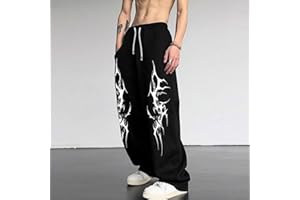 Mens Sweatpants with Pockets & Drawstring - Wide Leg Lounge Sweat Pants for Running Track Yoga Joggers