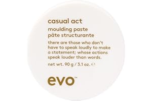 Evo Casual Act Moulding Whip - Light Firm Hold Styling Paste For All Hair Types - Improves Hair Texture