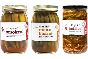 RICK'S PICKS Rick’s Picks | Fat-Free, Gluten-Free, Low-carb | No artificial flavors, additives, or preservatives (The Hot Box - 3 pk)