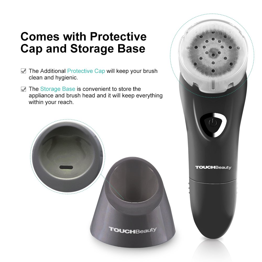 TOUCHBeauty Facial Cleansing Brush for Men with 6° Oscillating Cleansing Technology 2 Speed Setting Brush, Electric Facial Exfoliating Device Gary: Health & Personal Care