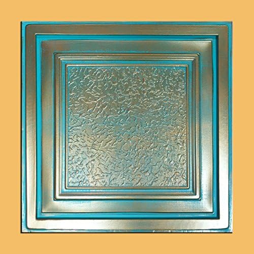 30pc of Zeta Copper/Patina (24"x24" PVC 16 mil) Ceiling Tiles - Covers about 120sqft