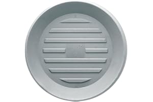 Crescent Garden Universal Round Planter Saucer, Durable Drainage Dish for Plant Pots, Heavy-Duty Plant Dishes Saucer, Indoor & Outdoor Plant Trays - Ash (15.5 inch Inner, 20 inch Outer Diameter)