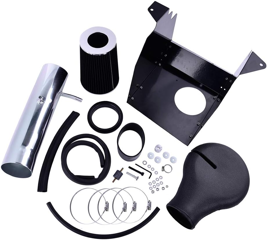 4" Heat Shield Cold Air Intake Kit With Filter,Facaimo Performance Cold Air Intake System For 1994-2001 Dodge Ram 1500 Pickup 1994-2002 Dodge Ram 2500 Pickup