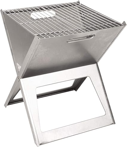 Kleiner Klappbarer Edelstahlgrill Holzkohlegrill Klappgrill Tischgrill