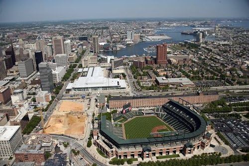 Amazon Photo Aerial View Camdenヤードスタジアム ボルチモア メリーランド州 Md May 06 野球 スポーツ アートフレーム ポスター オンライン通販