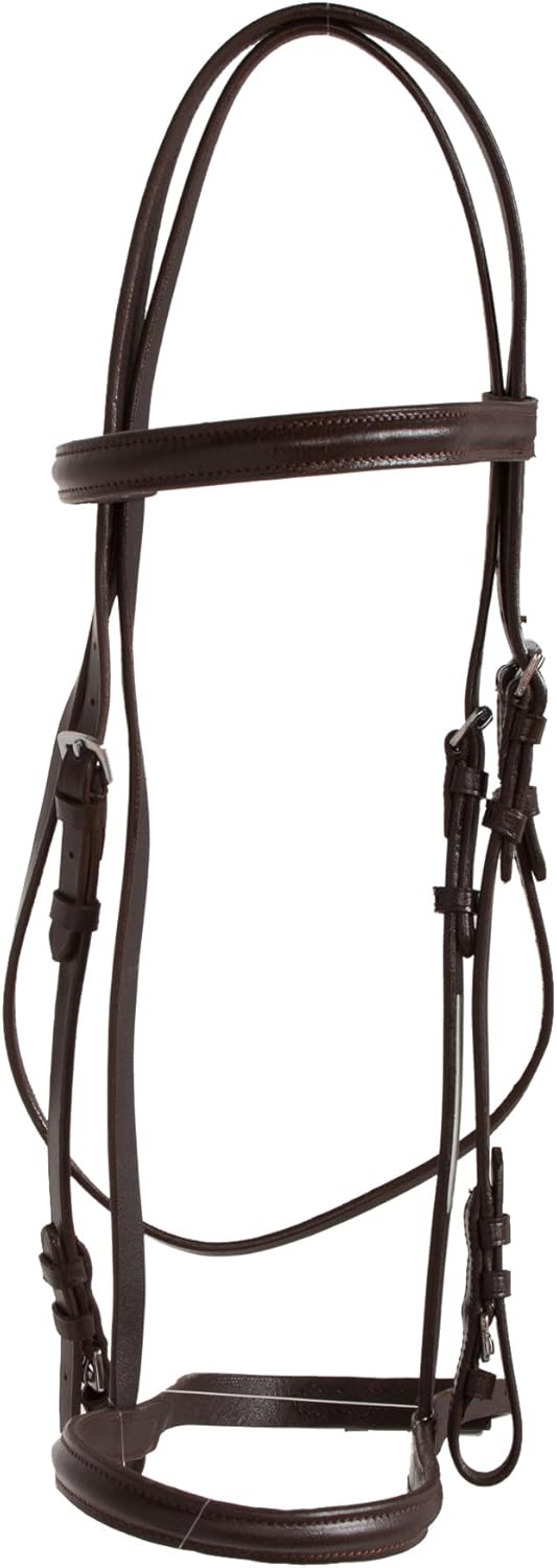 Acerugs Brown Black Raised Horse English Bridle Stitched (Brown) : Sports & Outdoors