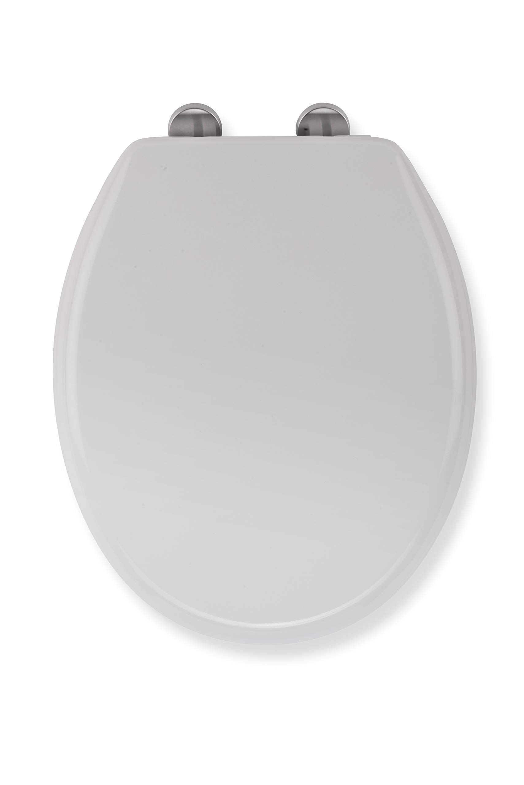 Croydex WL110922H SafeFlush Toilet Seat with Anti-Bacterial Treated Surface, Soft Close Hinges and Quick Release Feature