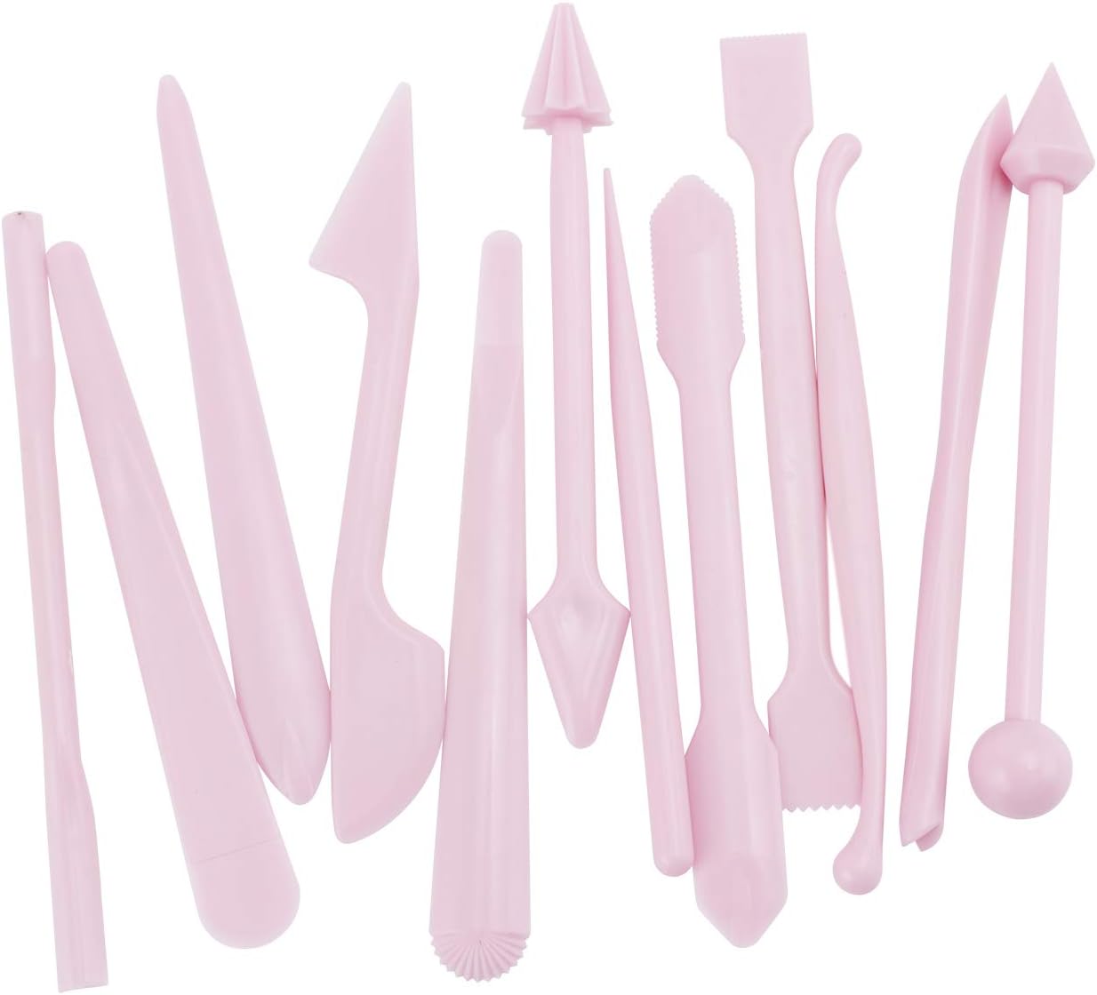Amatt Cake Decorating Sugarcraft Modelling Tools Kit, 12 Pieces Sculpting Sugar craft Kit For Cakes & Baking | Great for Beginners & Professionals