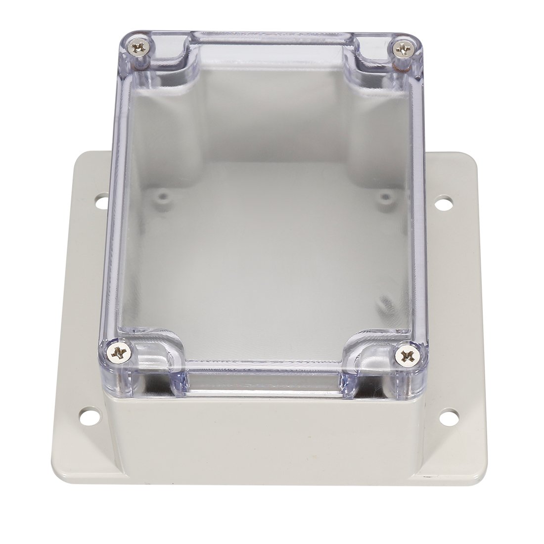 Sourcingmap 115x90x68mm/4.53x3.54x2.68inch Wateproof Electronic ABS Plastic DIY Junction Project Box Enclosure Case Outdoor/Indoor with Clear Cover