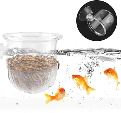 Aquarium Cone Red Worm Feeder Acrylic Fish Tank Brine Shrimp