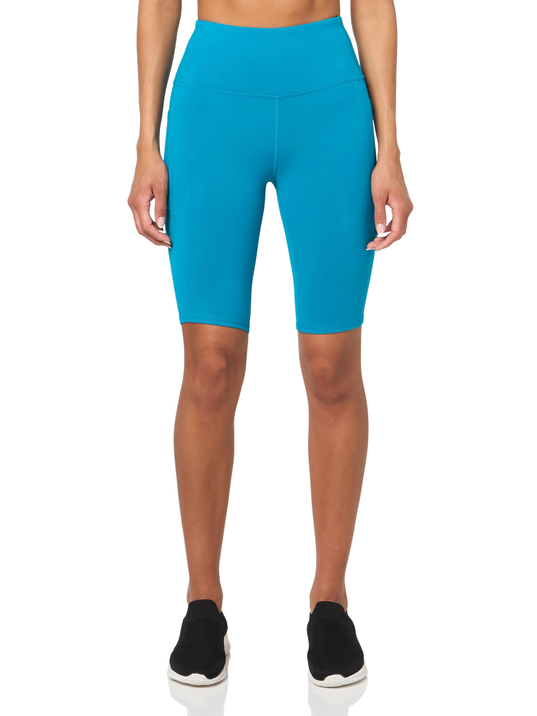 Skechers Go Walk High Waisted 10" Bike Short, Ocean Teal, X-Small Image Skechers Go Walk High Waisted 10" Bike Short, Ocean Teal, X-Small Image