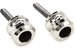 Fender Silver Strap Buttons, Car & Truck Compatible, Metal, Upper Position