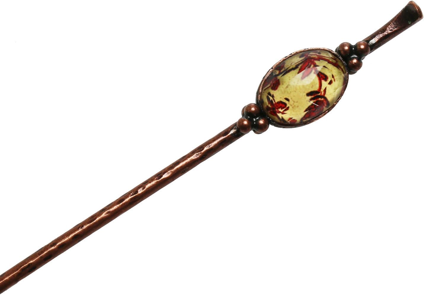 The main parts:epoxy resin, metal: plated copper and brass, length 2.8cm and width 1.3cm length 18cm nickel free
