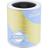 LEVOIT Genuine Core 600S-P Air Purifier Pet Allergy Replacement Filter, Supports HEPA Sleep Mode, High-Efficiency Activated Carbon for Pollen, Allergen, Odor, Core 600S-RF-PA, Yellow, 1 Pack