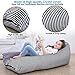 Stuffed Animal Bean Bag Chair Kids Toy Storage Organizer Stuffie Seat, Foldable Floor Chair Sofa Toy Storage Bean Bag Chair Seat for Kids, Teens and Adults | Extra Large | Super Soft Velvet (Velvet)