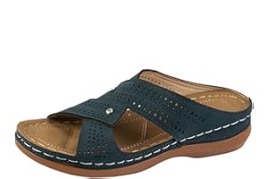 JYSwoshoe Orthopedic Sandals for Women,Arch Support Sandals for Women Summer Dressy Casual Summer Beach Slide Sandals Breathable Open Toe Wedge Sandals Comfortable Indoors Outdoors Slip On Slipper