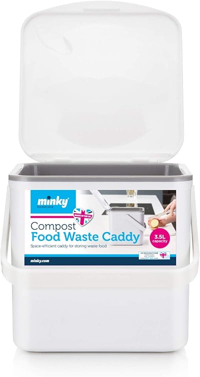 Minky 3.5L Caddy Kitchen Waste Bin Recycle Bin Multi Purpose UK Made