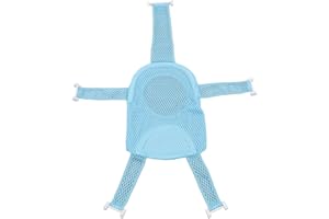 Baby Bath Seat Support Net,Universal Bathtub Shower Mesh for 0-18 Month Newborns (Blue)